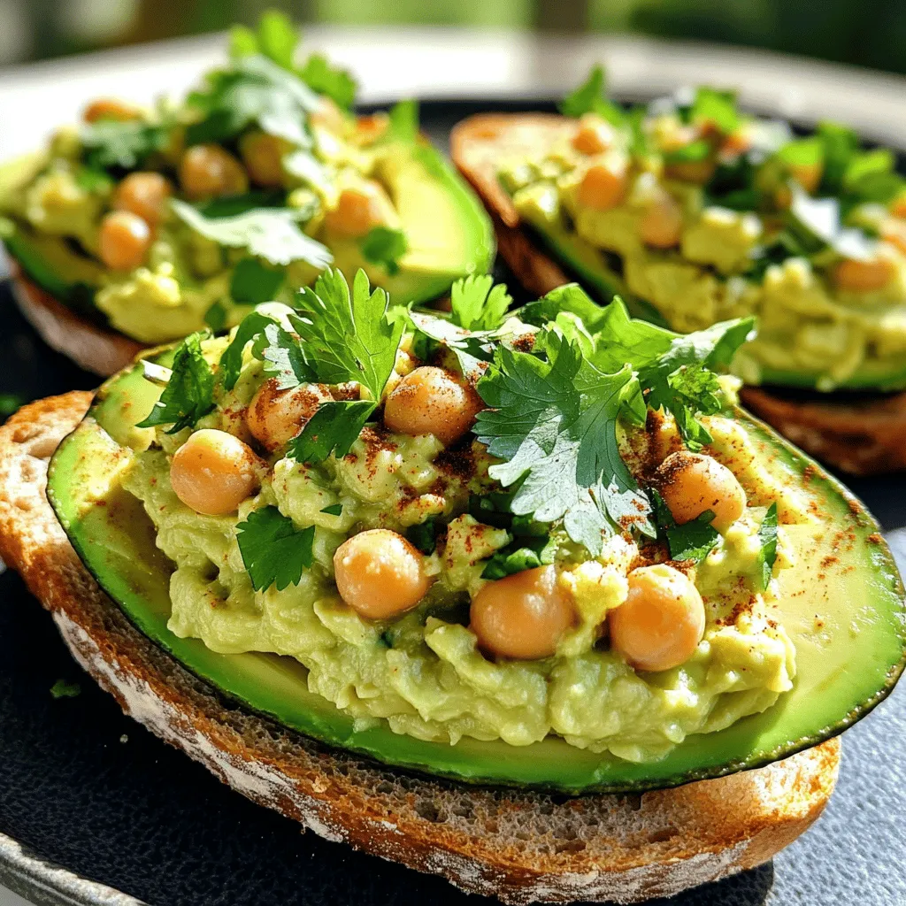Einfache Avocado Chickpea Smash Schnelle und gesunde Speise
