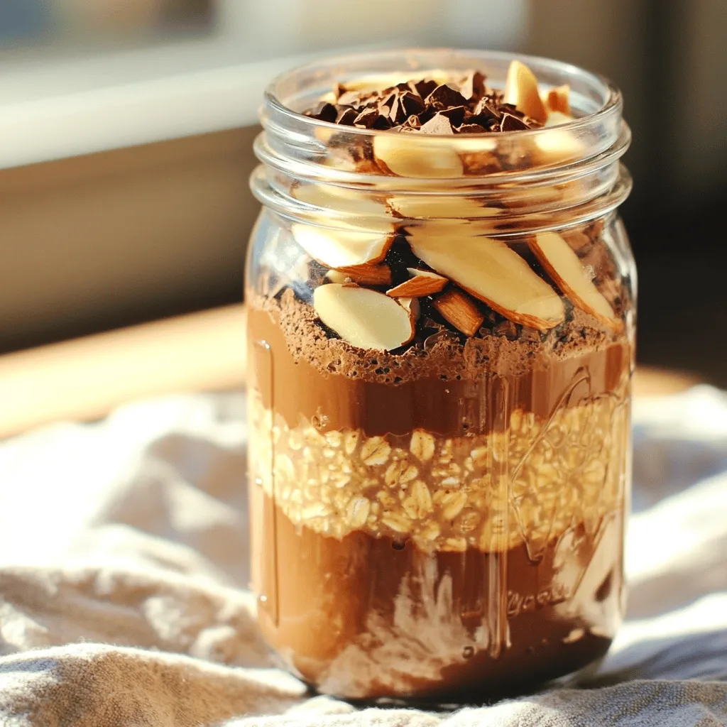 Mocha Almond Overnight Oats Gesunder Frühstücksgenuss