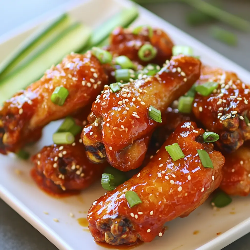 Spicy Korean Chicken Wings Einfaches und schnelles Rezept