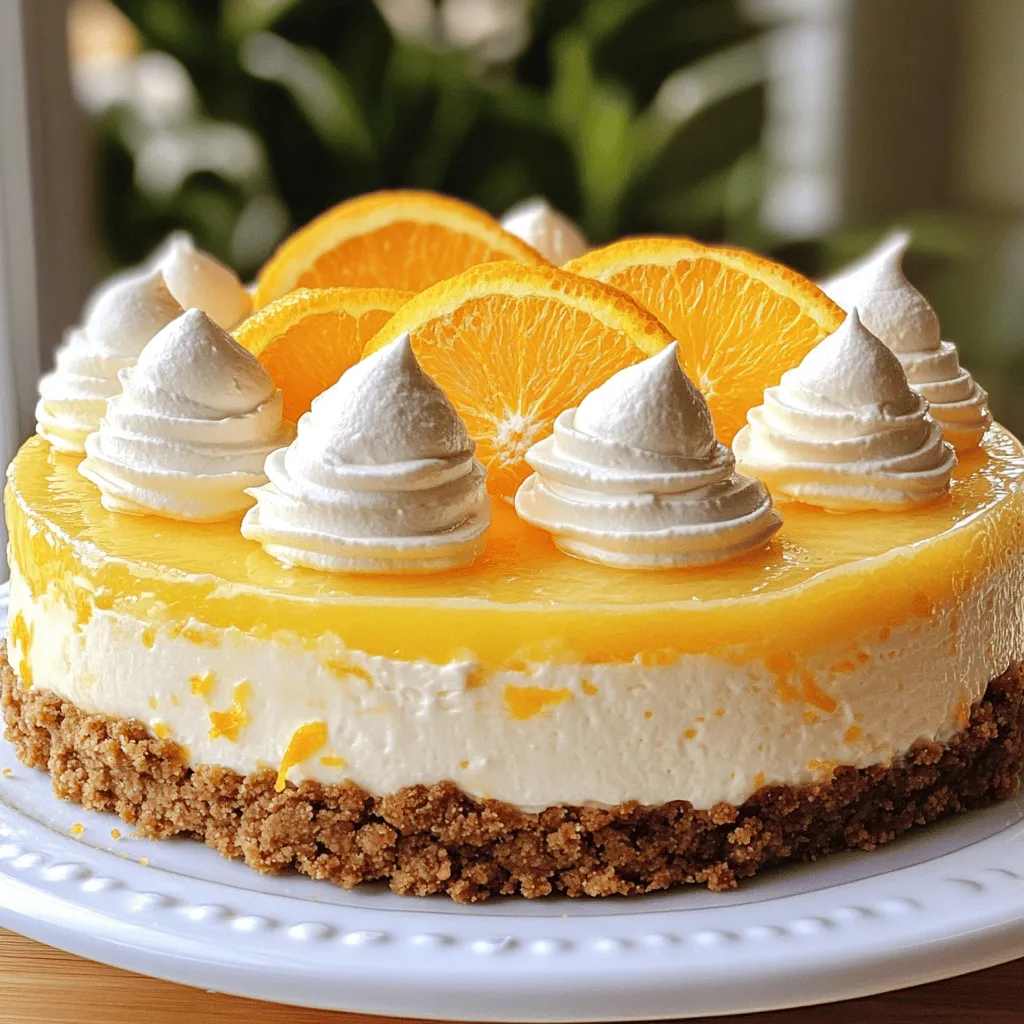 Leckere No Bake Orange Creamsicle Cheesecake Kreation
