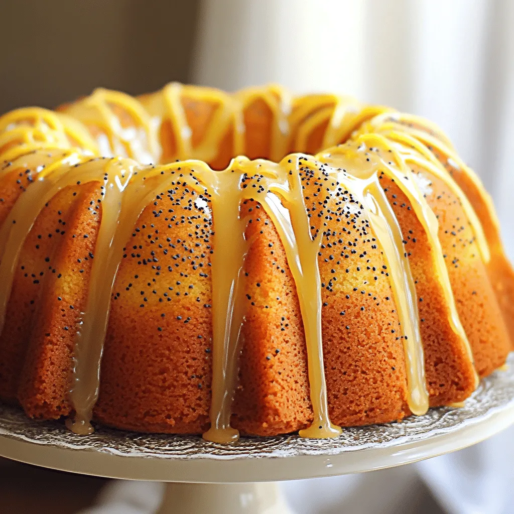 Lemon Poppy Seed Bundt Cake Frisch und Lecker Rezept