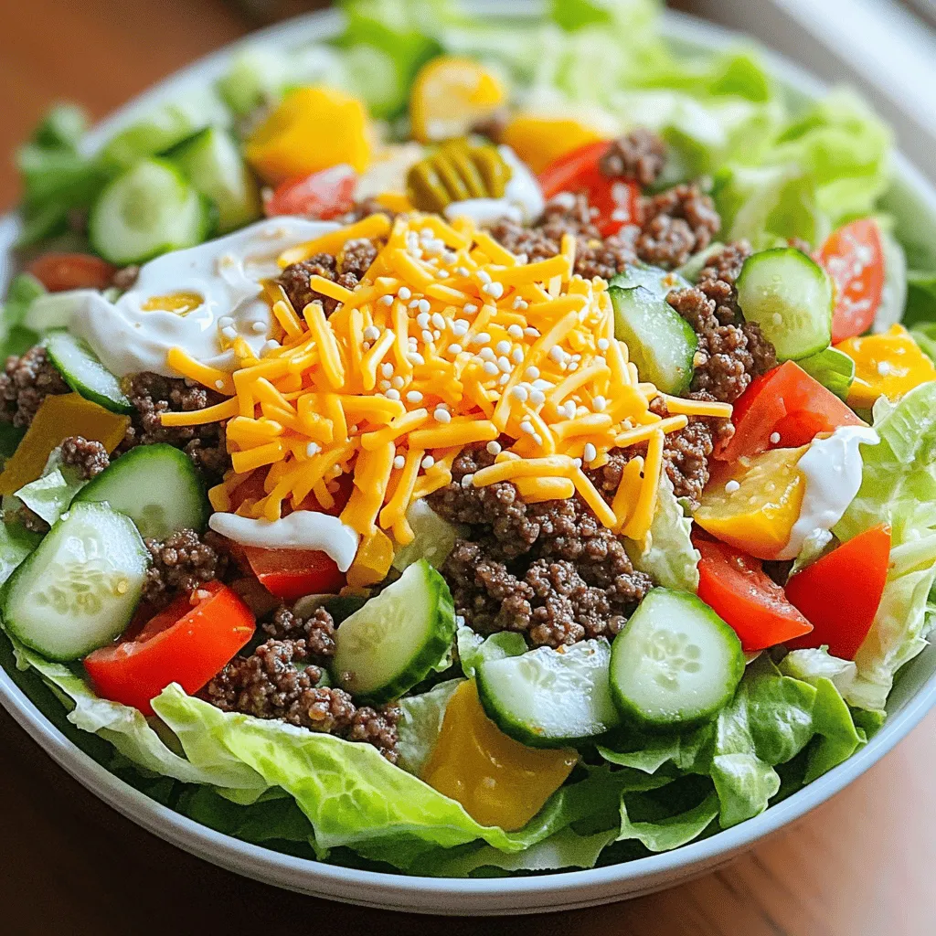 Für den Keto Big Mac Salad brauchst du folgende Zutaten: