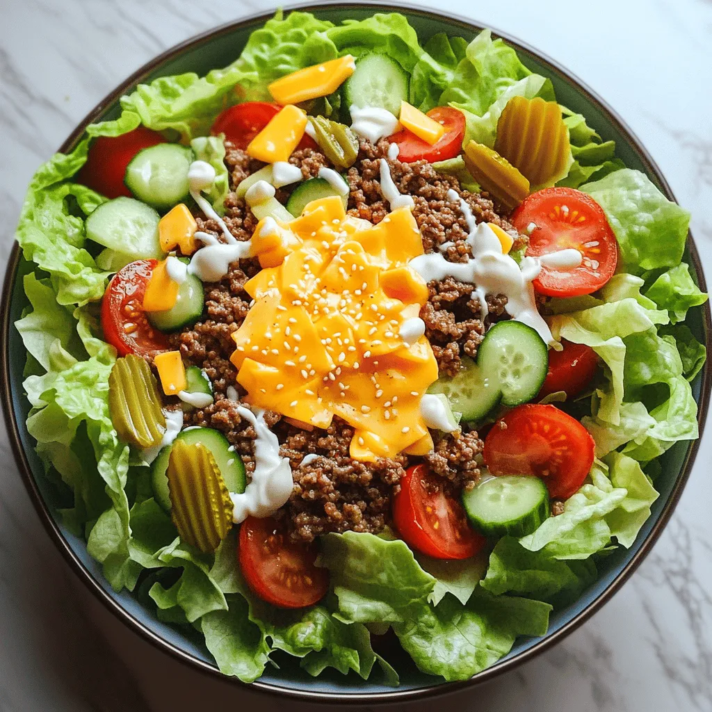Keto Big Mac Salad Genussvoll und Einfach Zubereitet