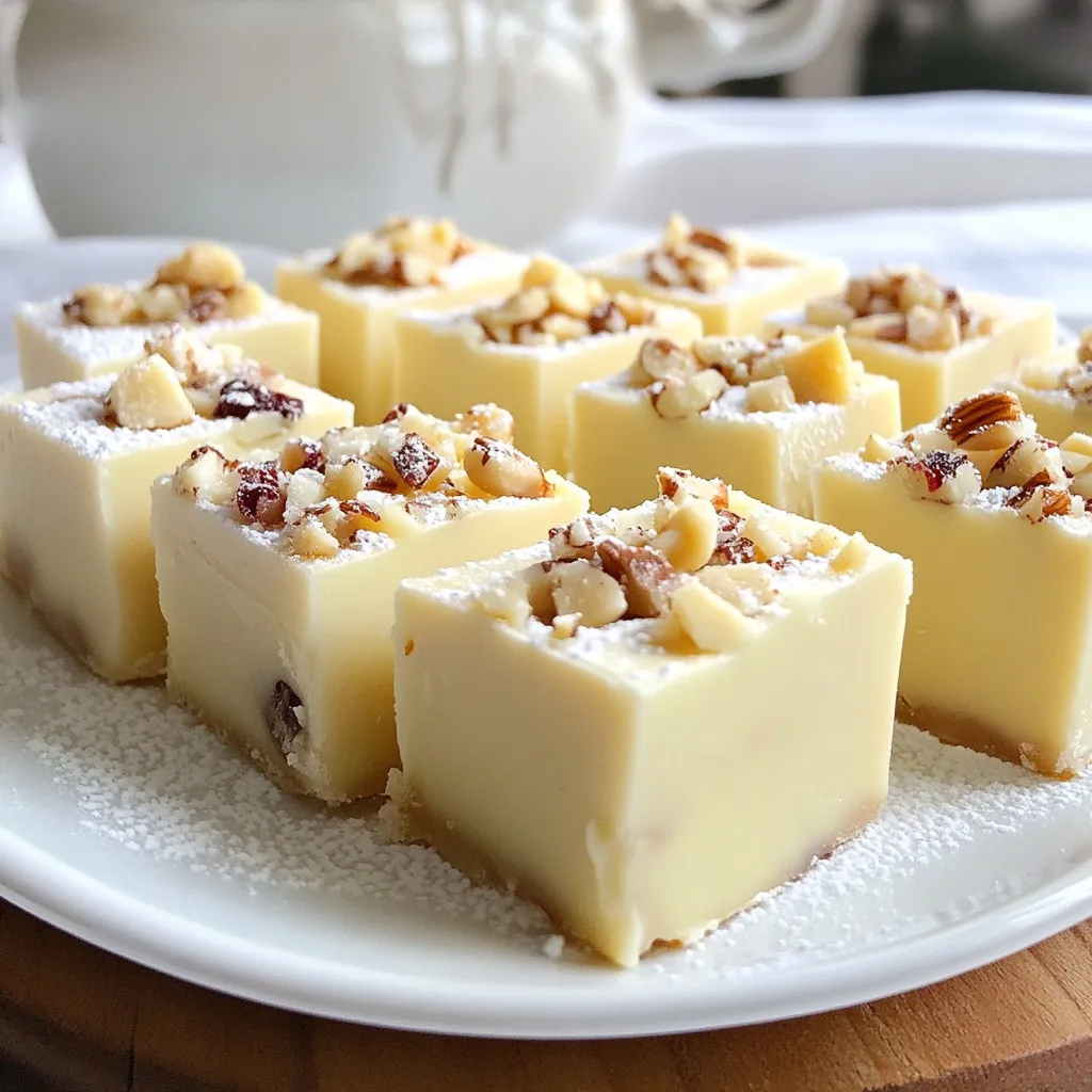 Weiße Schokolade Macadamia Fudge Geschmackserlebnis