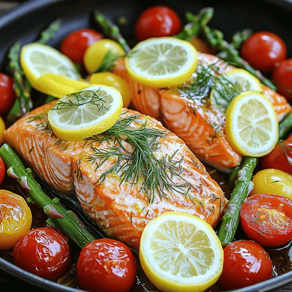 Einfaches One-Pan Lemon Dill Salmon Rezept lecker kochen