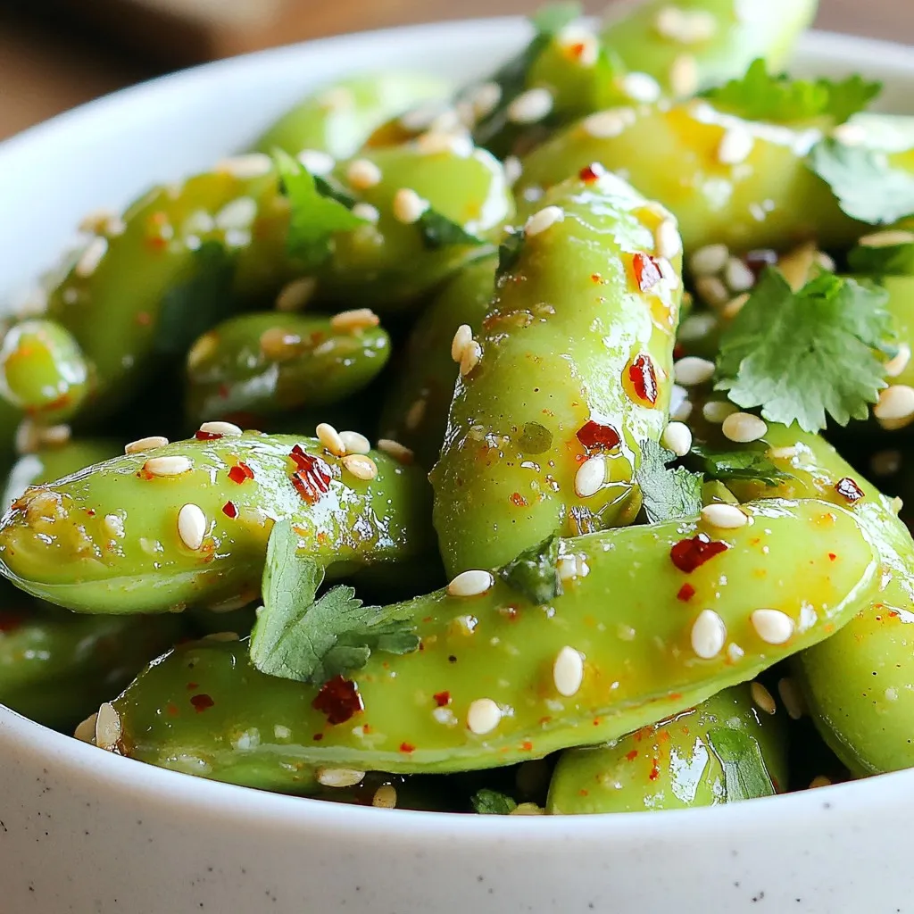Spicy Garlic Edamame Schnelle und köstliche Snacks