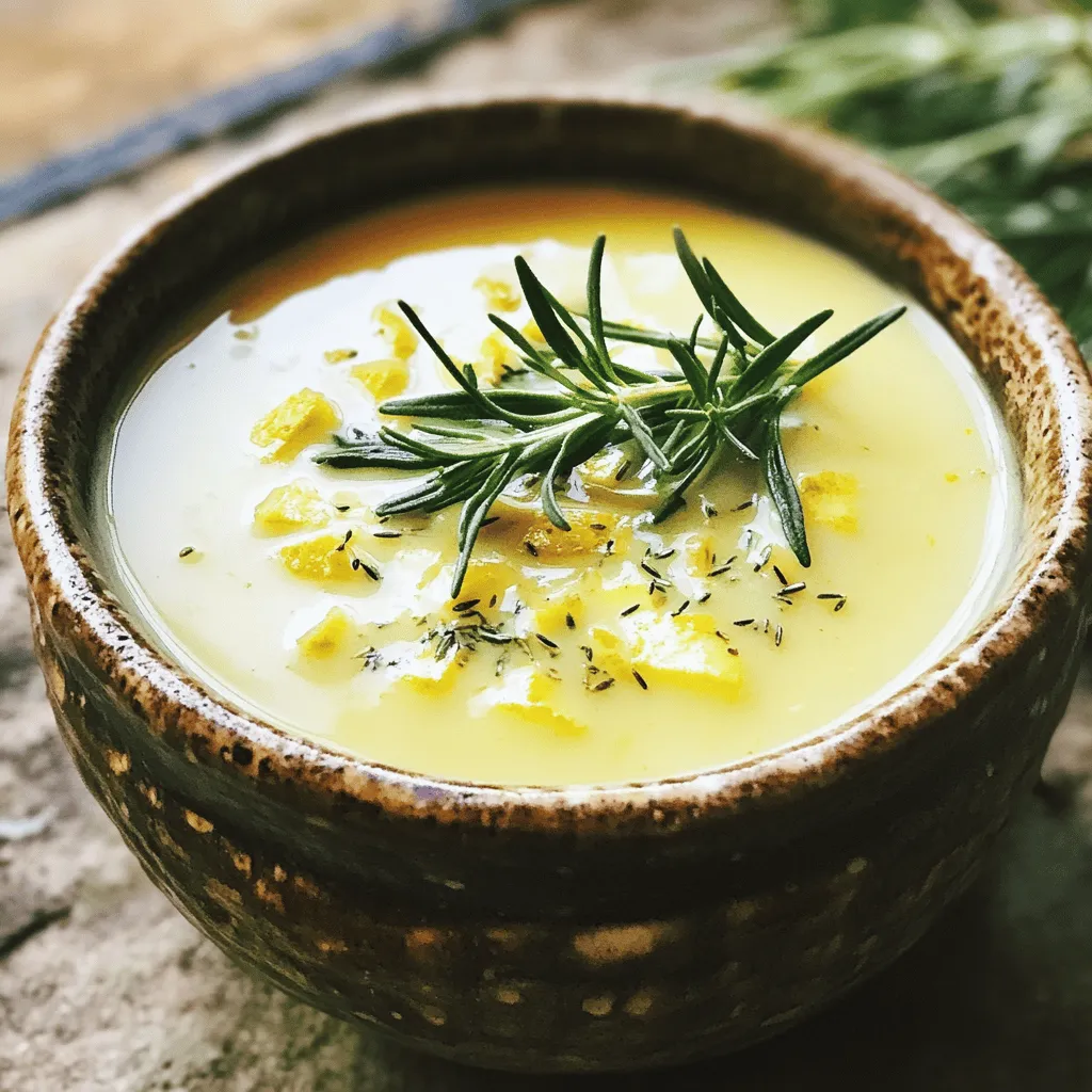 Zitronen-Rosmarin-Weißbohnensuppe voller Geschmack