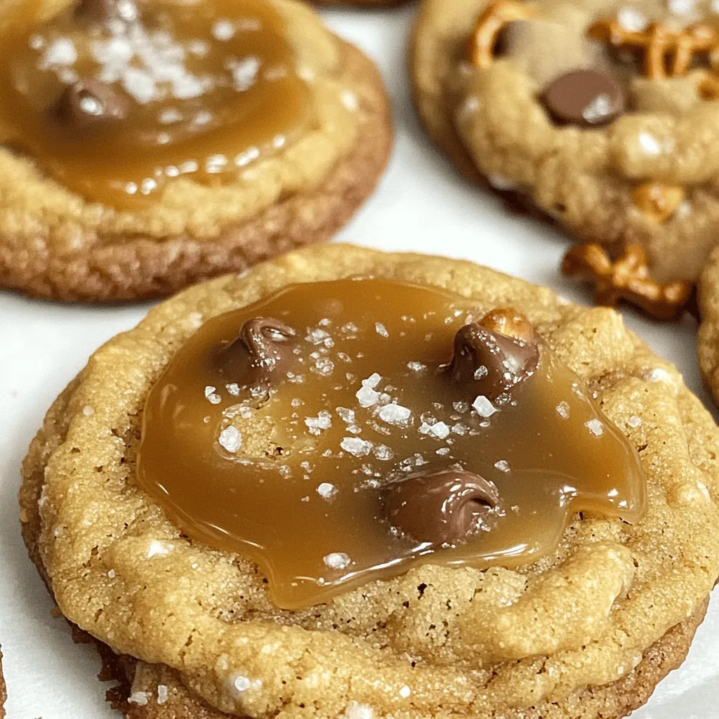 Salted Caramel Pretzel Cookies Köstlicher Genuss