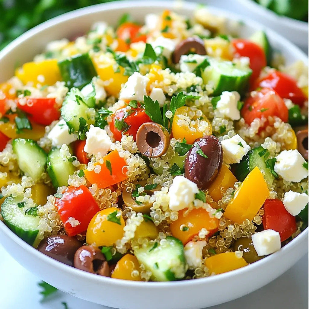 Lemon Herb Mediterranean Salad Frisch und Gesund