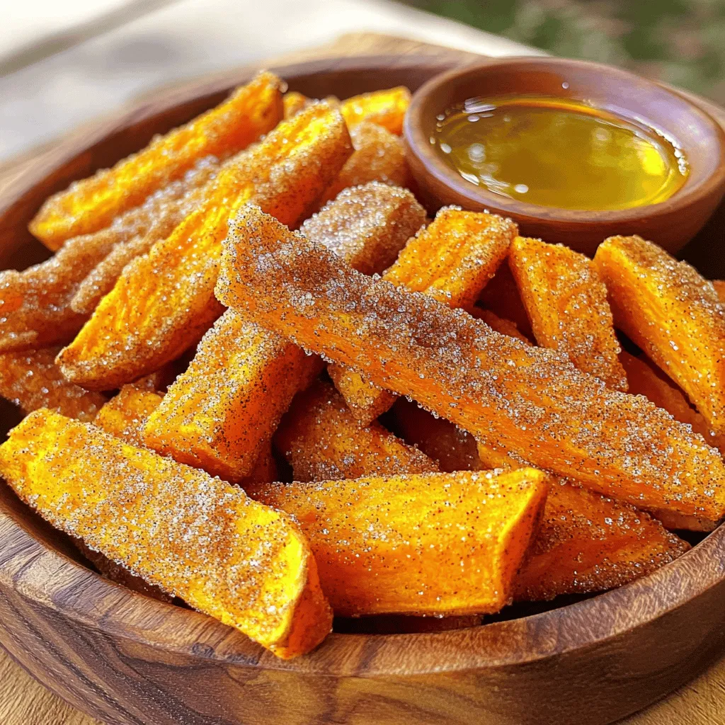 Cinnamon Sugar Sweet Potato Fries Himmlischer Snack