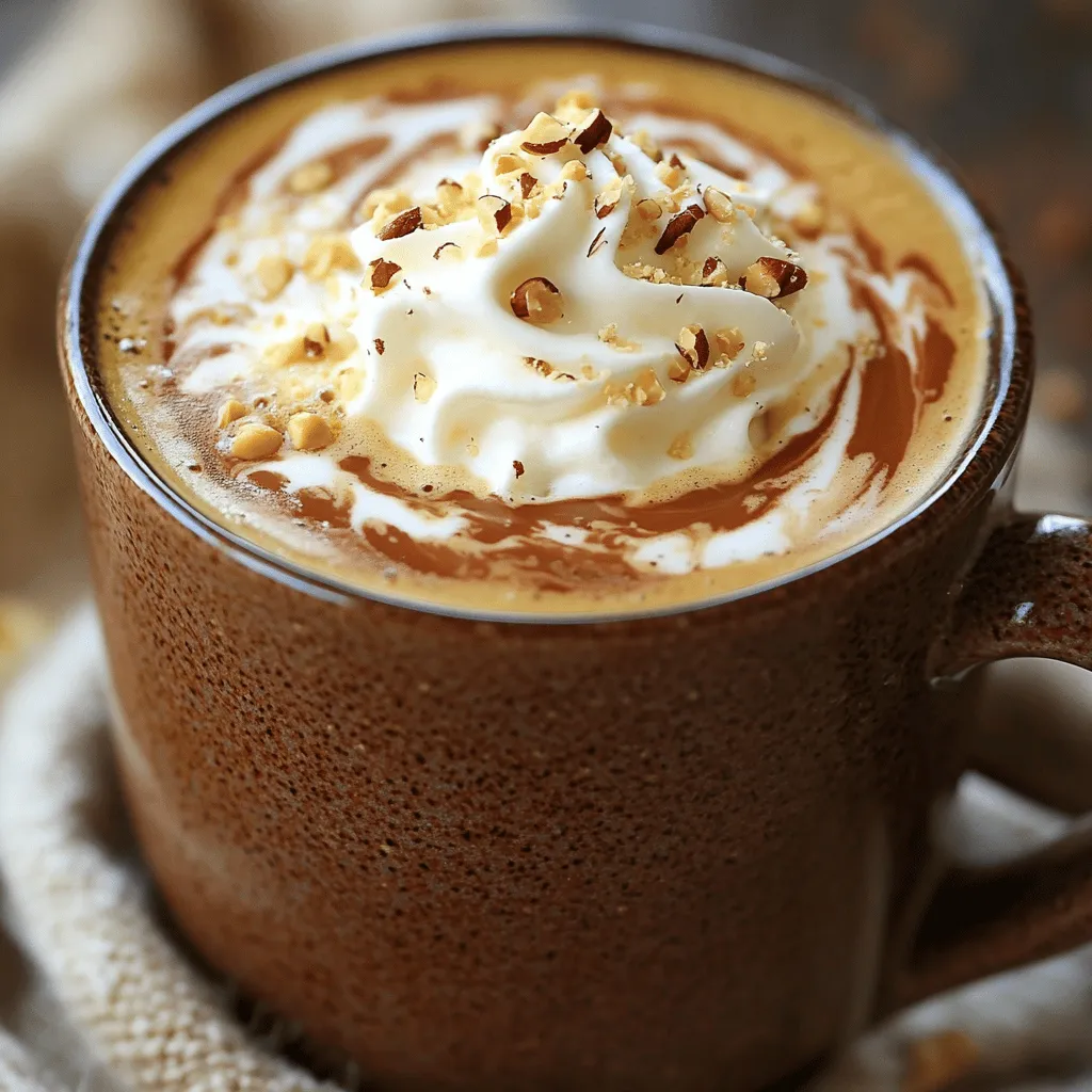 Schokoladen-Hazelnuss-Latte mit leckerer Note