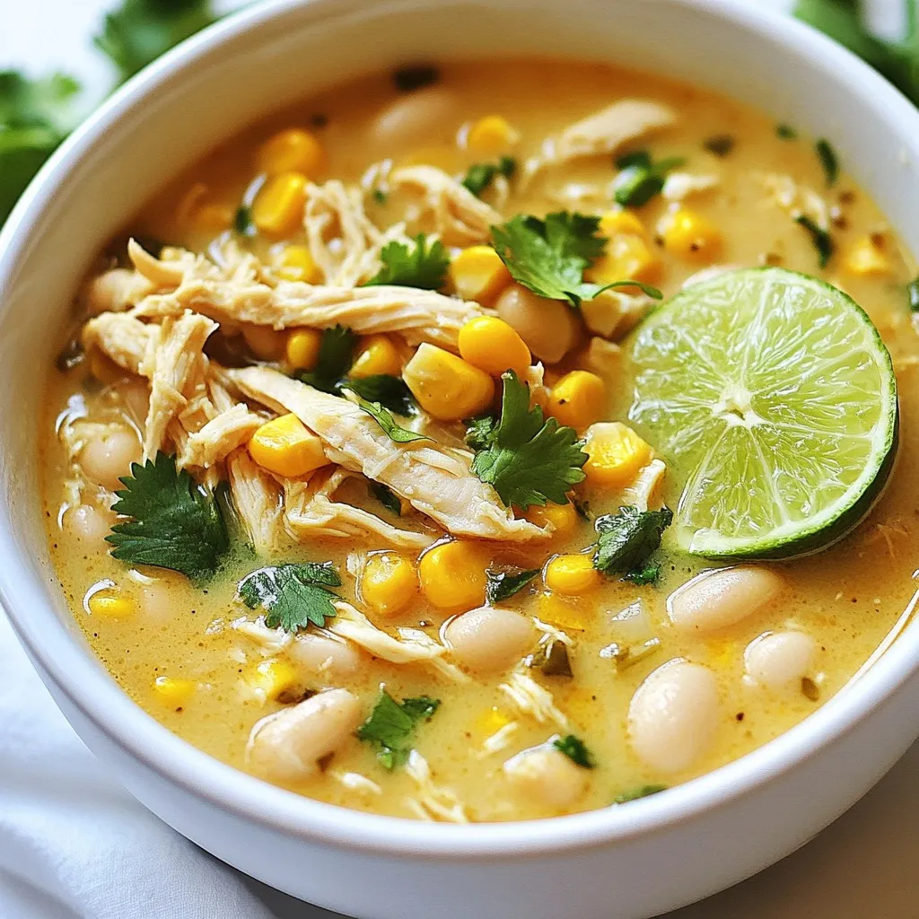 Cremiger White Chicken Chili Herzhaftes Rezept