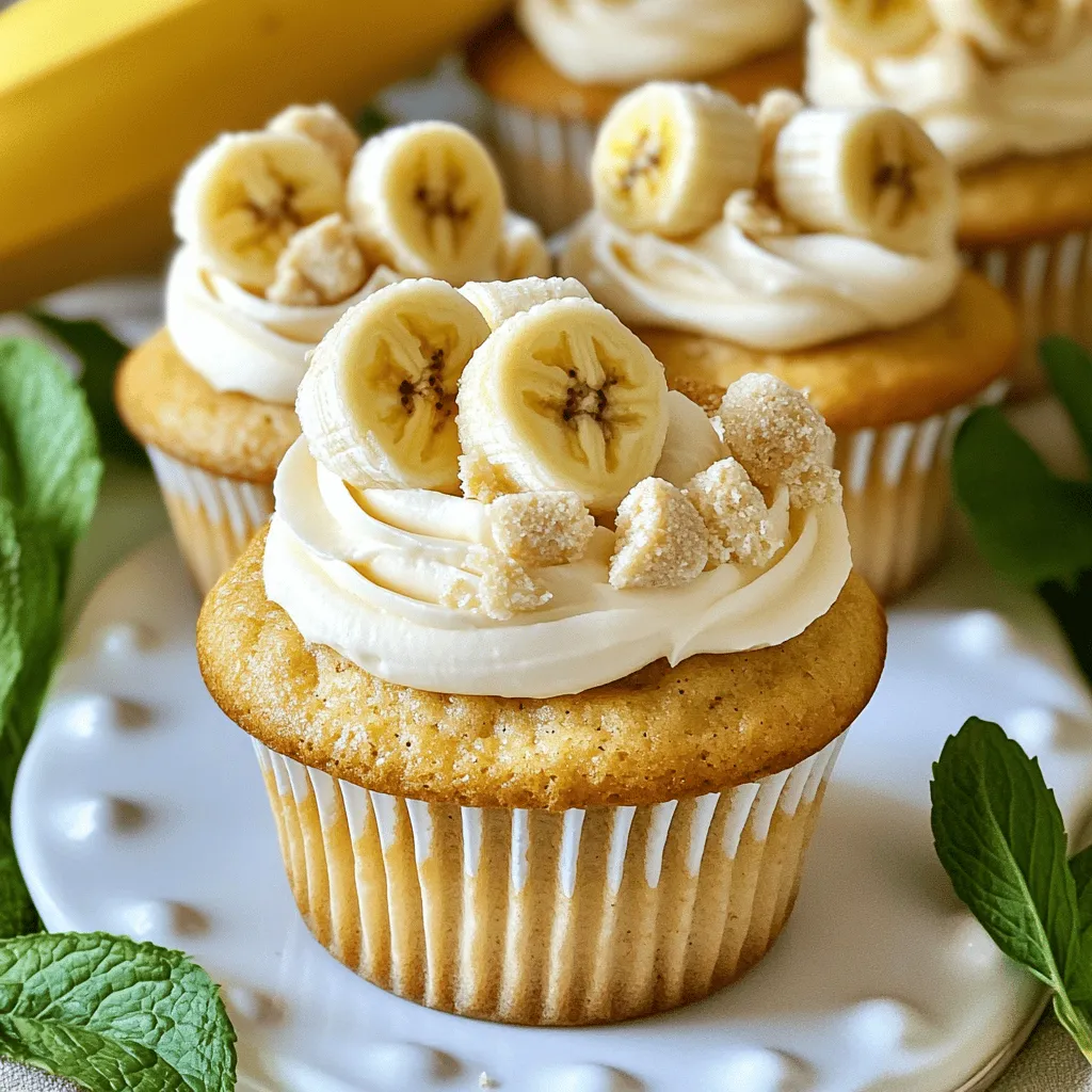 Um die besten Bananenpudding Cupcakes zu machen, brauche ich einige Grundzutaten. Diese Zutaten sind wichtig für den Teig. Ich brauche 1 ½ Tassen Mehl, 1 Tasse Zucker und ½ Tasse weiche Butter. Zwei große Eier und 1 Tasse reife Bananenpüree sind auch nötig. Das Püree macht die Cupcakes saftig und süß.