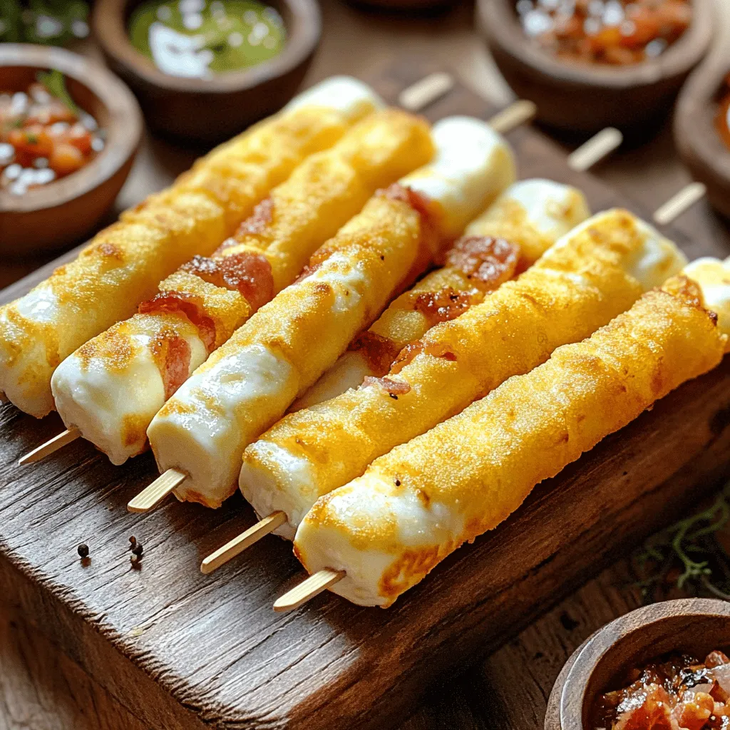 Nashville Hot Bacon-Wrapped Mozzarella Sticks sind köstliche fingerfood kombinationen. Sie vereinen den Geschmack von scharfen Gewürzen, knusprigem Bacon und schmelzendem Käse. Diese Snacks bringen Spaß und Würze auf jede Party oder jeden Filmabend.