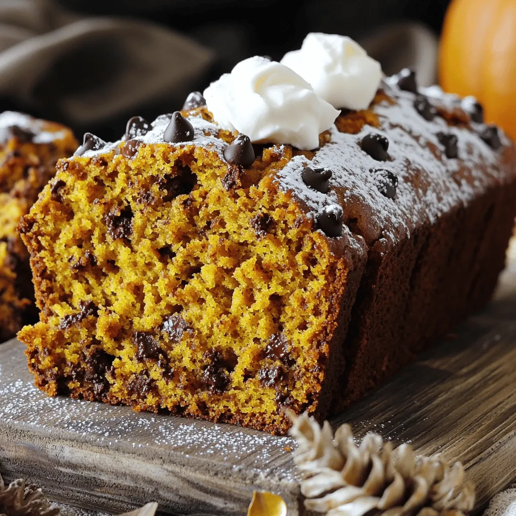 Leckeres Chocolate Chip Pumpkin Bread Einfaches Rezept