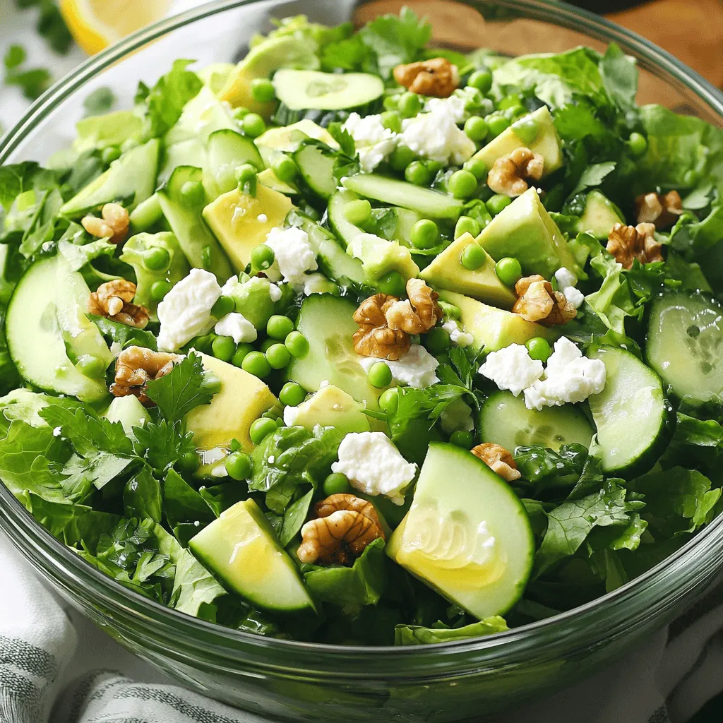 Grüner Salat frisch und nahrhaft für jeden Tag