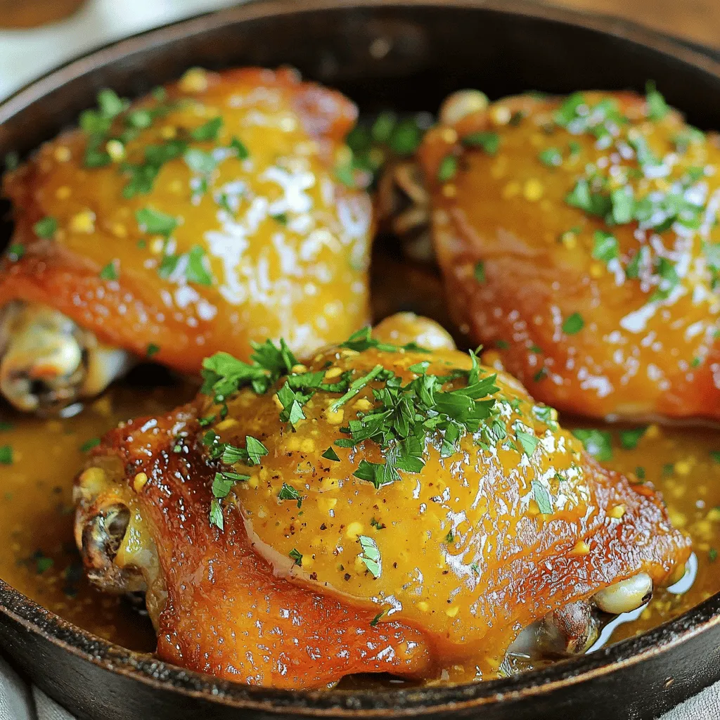 Honig-Senf-Hähnchenschenkel Lecker und Einfach Rezept