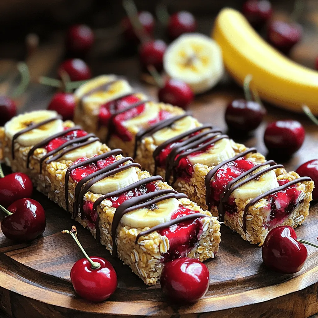Kirschen-Bananen-Proteinriegel Nährstoffreiche Leckerei