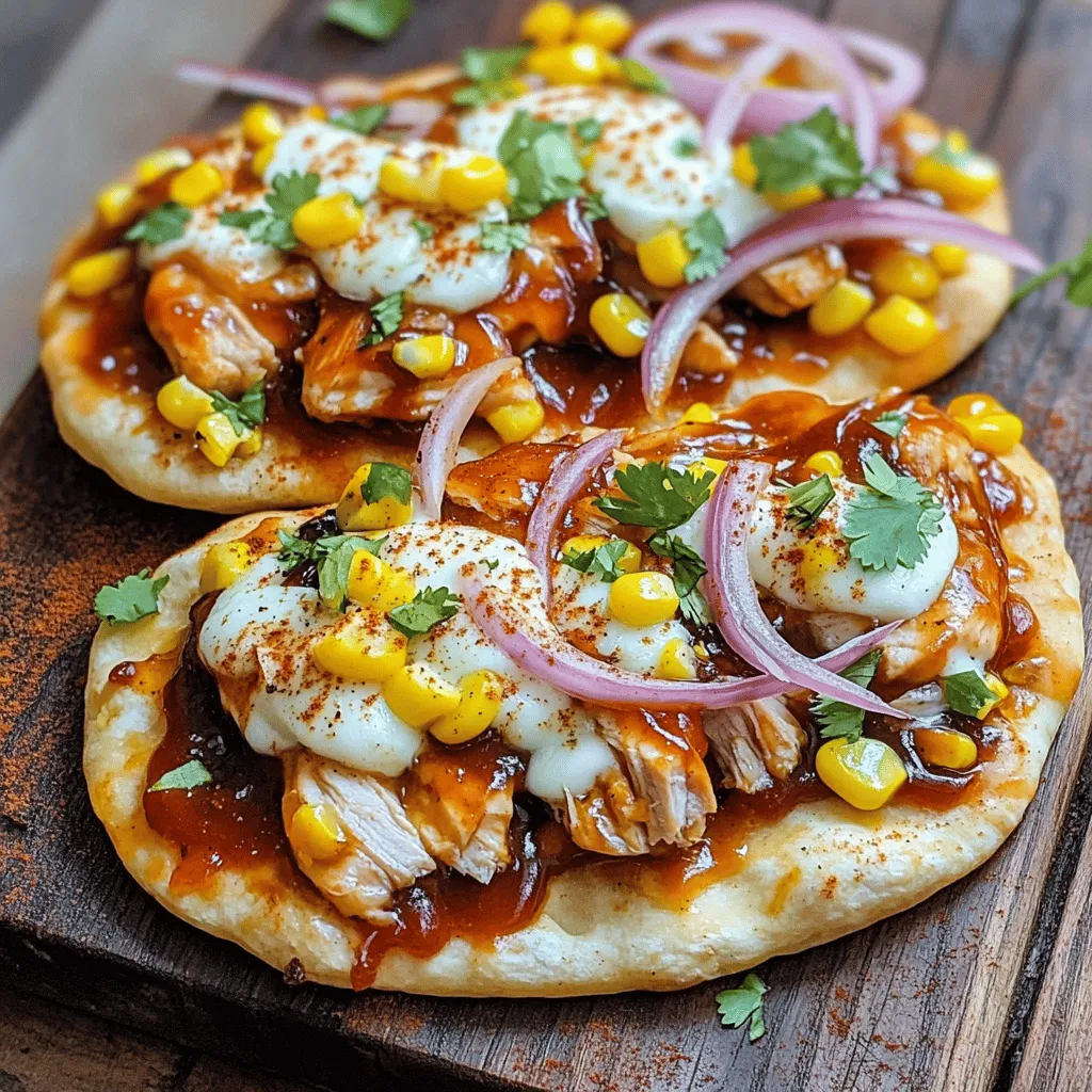 BBQ Chicken Flatbread Lecker und Einfach Zubereiten