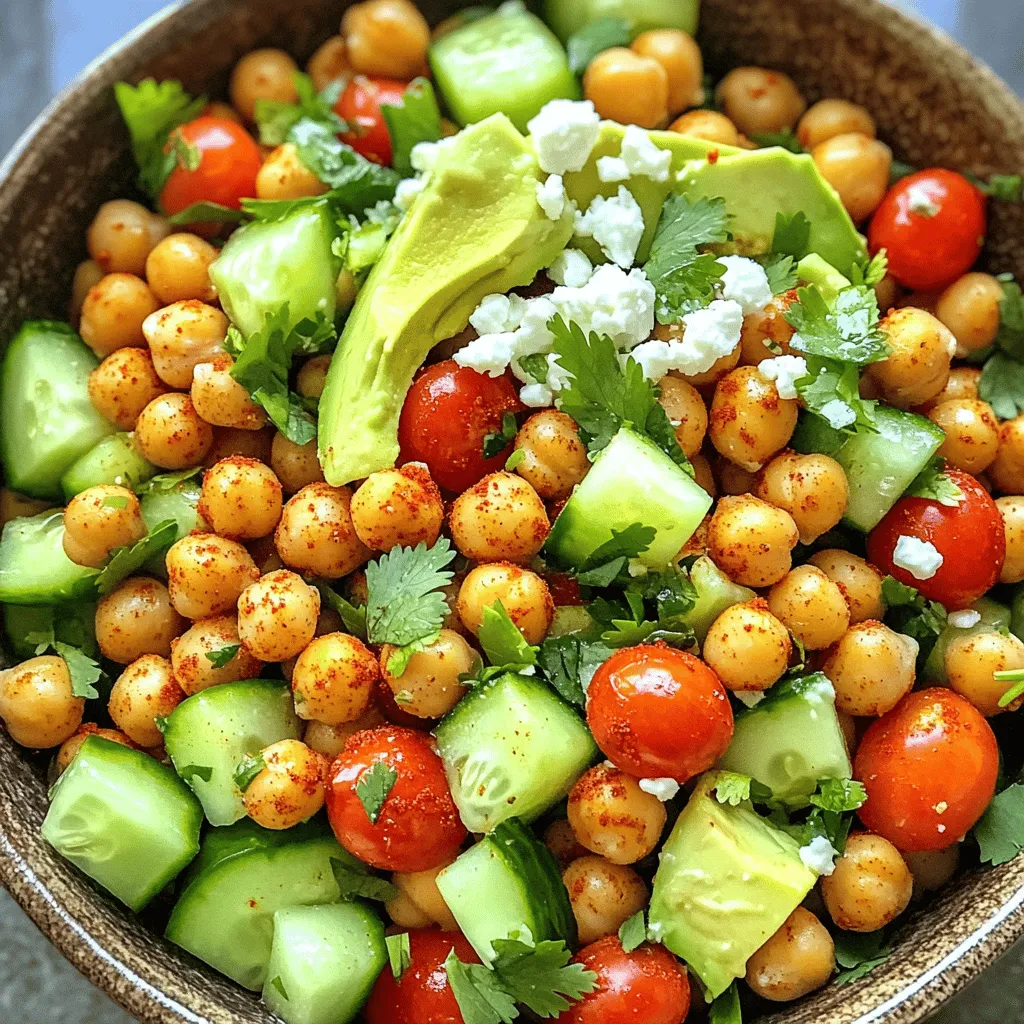 Spicy Roasted Chickpea Salad gesunde Geschmacksexplosion