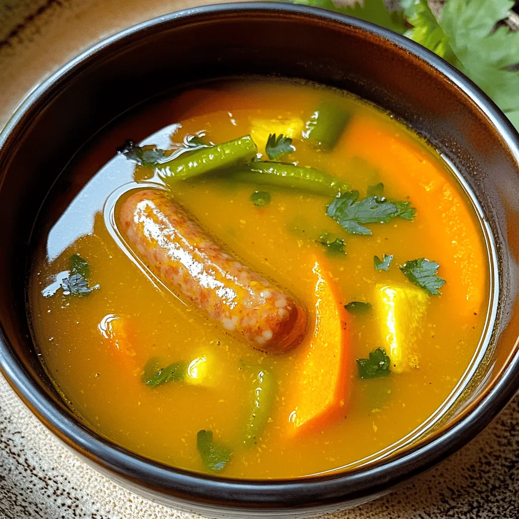 Wurstsuppe köstlich und herzhaft für kalte Tage