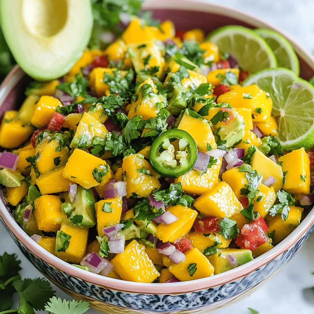 Mango Avocado Salsa Frisch und Einfach Zubereiten