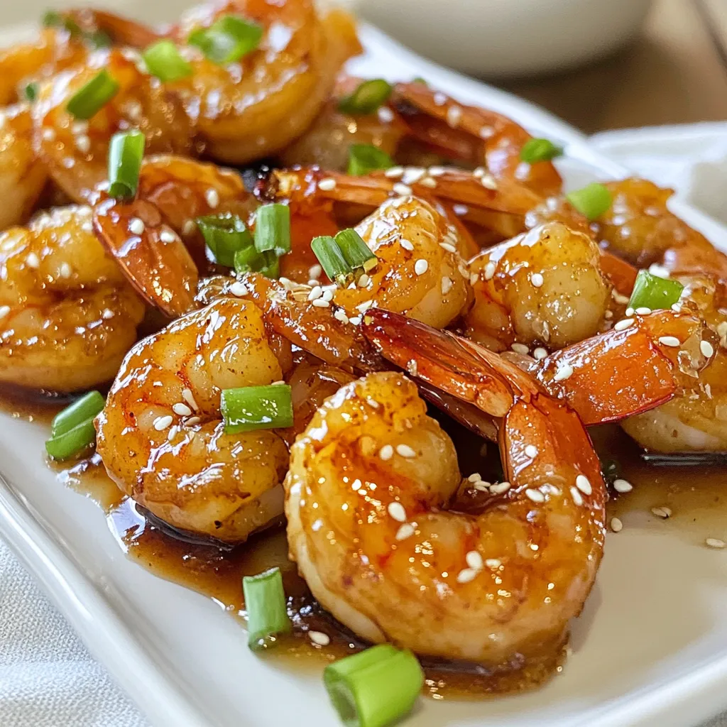 Honigknoblauch Garnelen Frittieraktion für Genießer