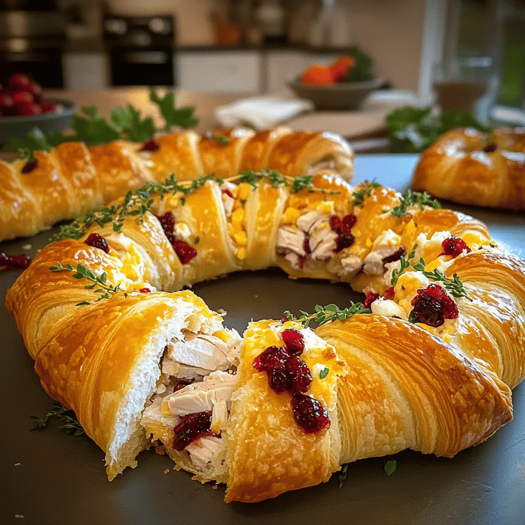 Savory Turkey and Cranberry Crescent Ring Rezept