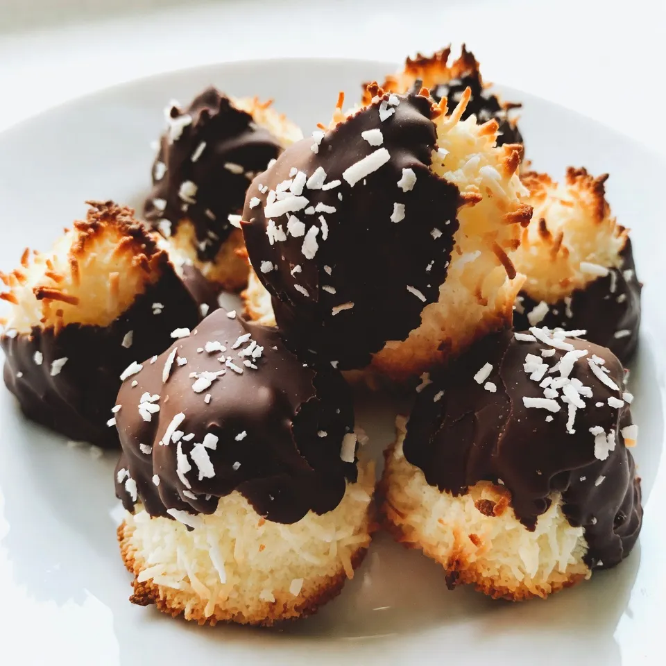 Schokoladen-Kokos-Macaroons Einfache und leckere Idee