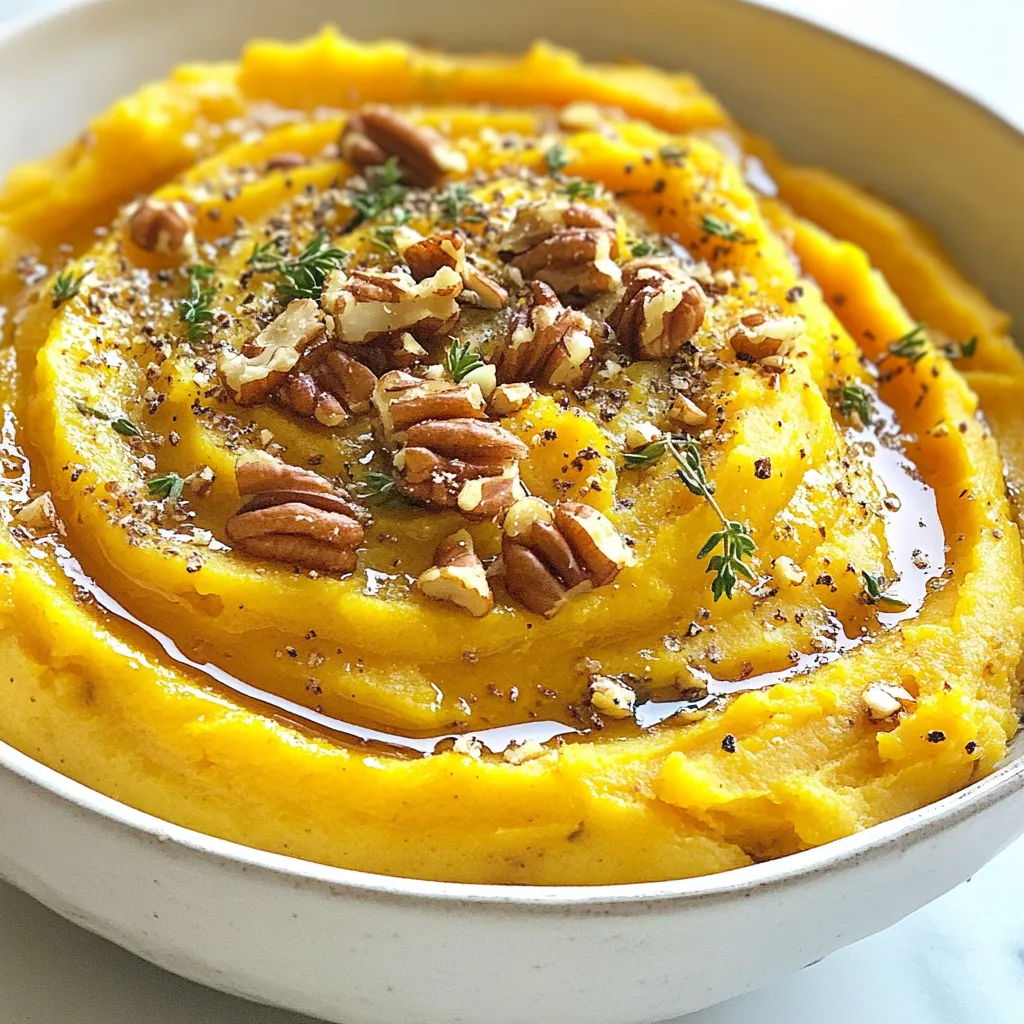 Maple Pecan Sweet Potato Mash Einfach und Lecker