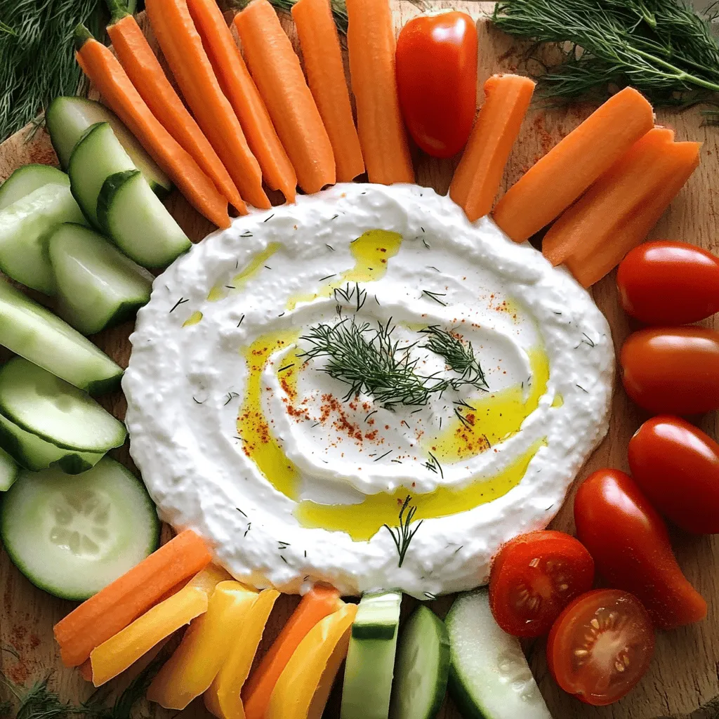 Zesty Greek Yogurt Dip Platter Gesund und Lecker