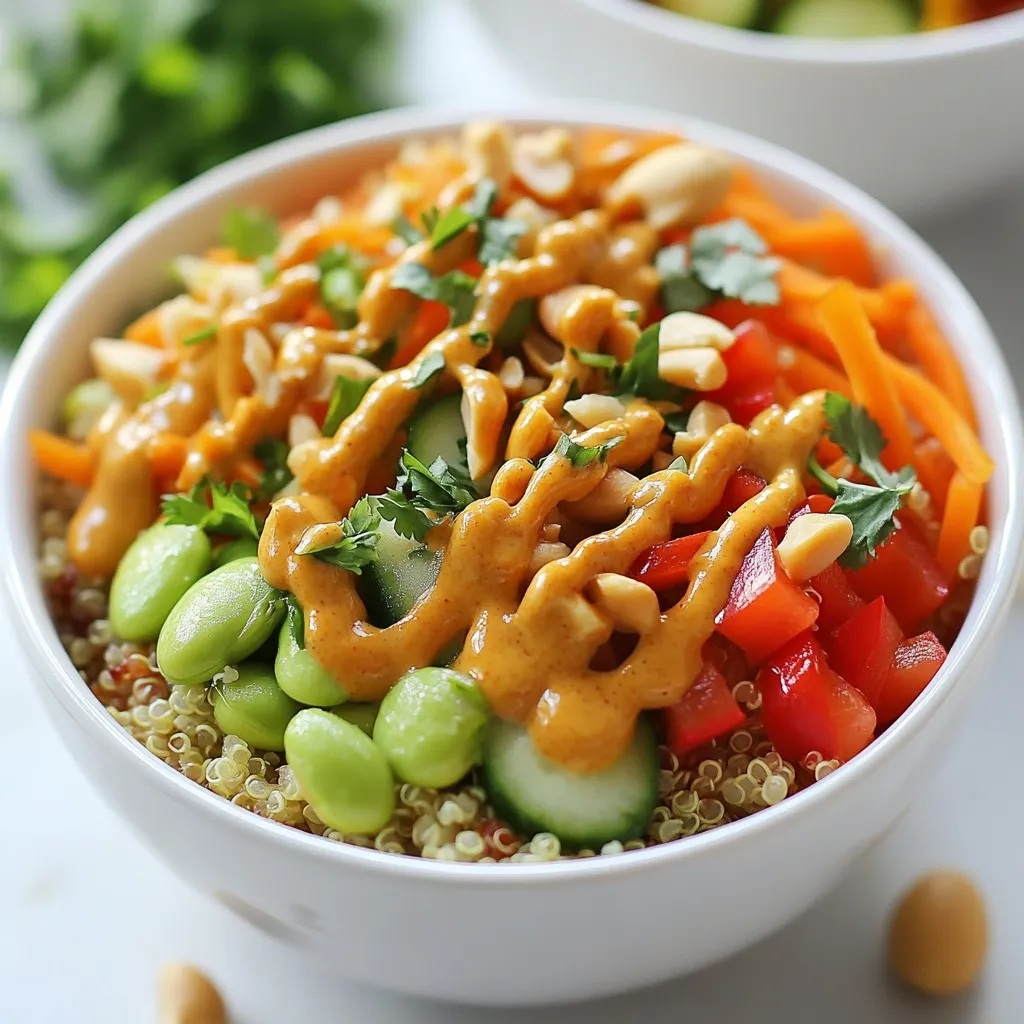 Thai Peanut Quinoa Bowls Einfach und Lecker Genießen