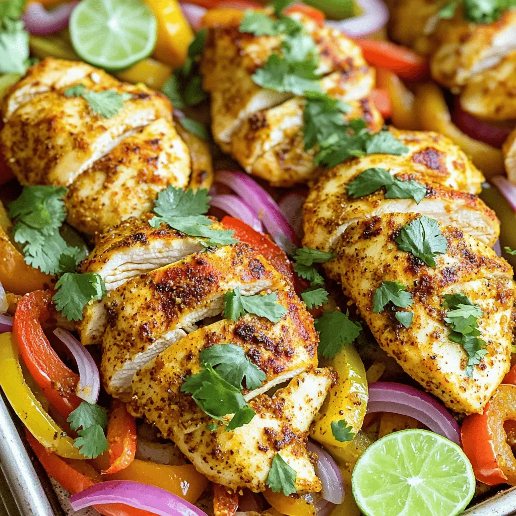 Baked Fajita Chicken einfach und köstlich zubereiten