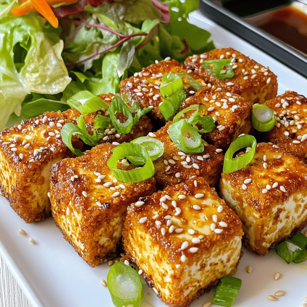 Knuspriger Luftfritteuse-Tofu Schnelles und Einfaches Rezept