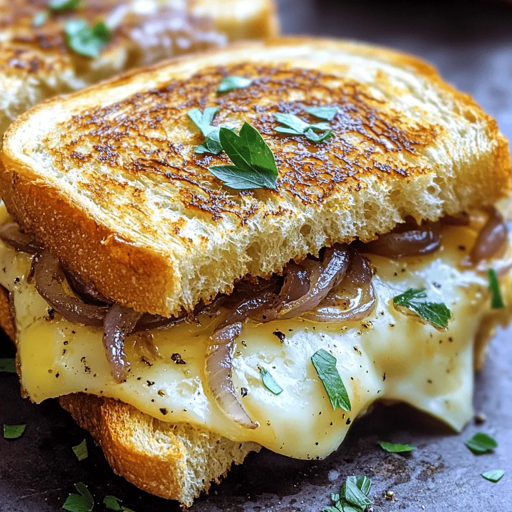 - 4 große Zwiebeln, dünn geschnitten - 2 Esslöffel Butter - 1 Teelöffel Zucker