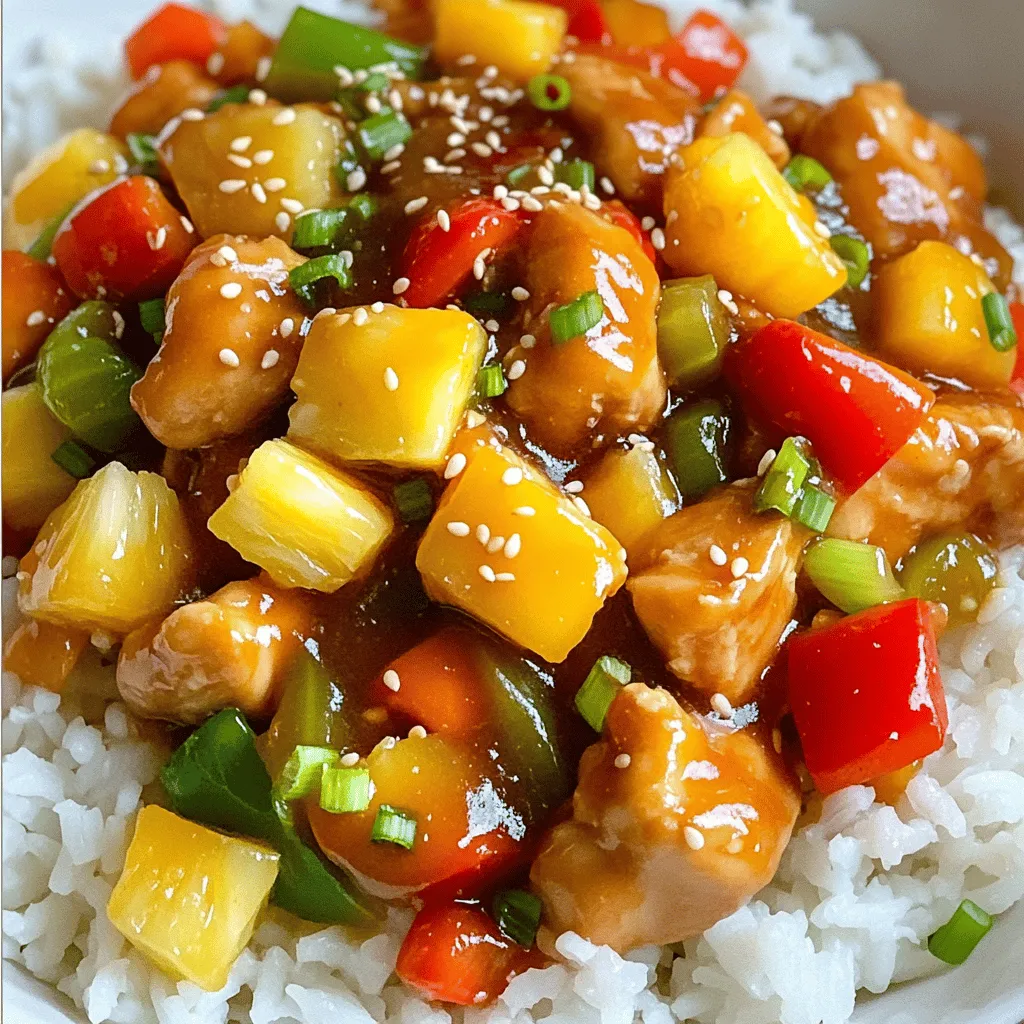 Leckeres Sweet and Sour Chicken Einfache Anleitung