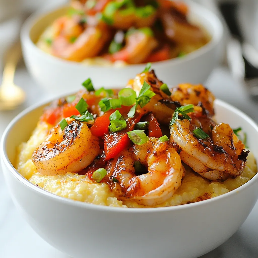 Cajun Shrimp and Grits Köstliches Abendessen Rezept