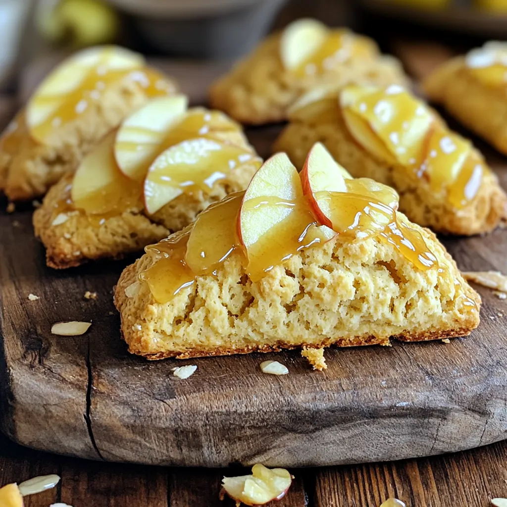 Maple Glazed Apple Cider Scones Frisch und Lecker