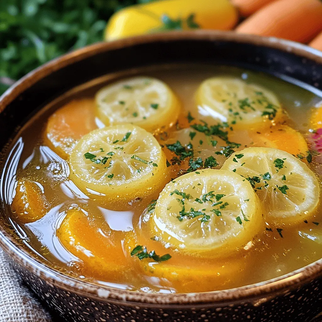 Die Hühner-Zitronen-Reissuppe ist einfach und gesund. Hier sind die Hauptzutaten, die du brauchst: