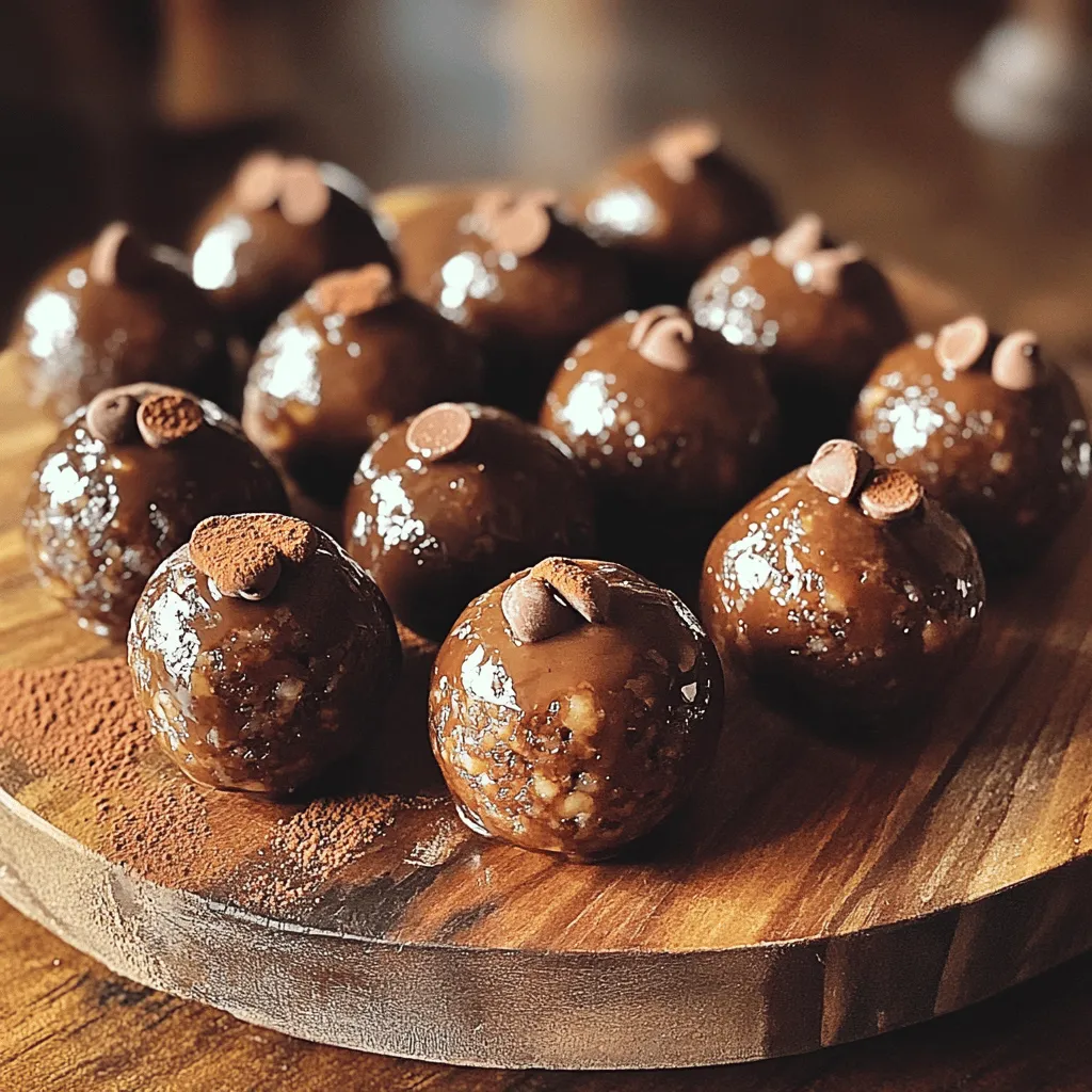 Schokoladen-Espresso-Energie-Bällchen gesunde Snacks