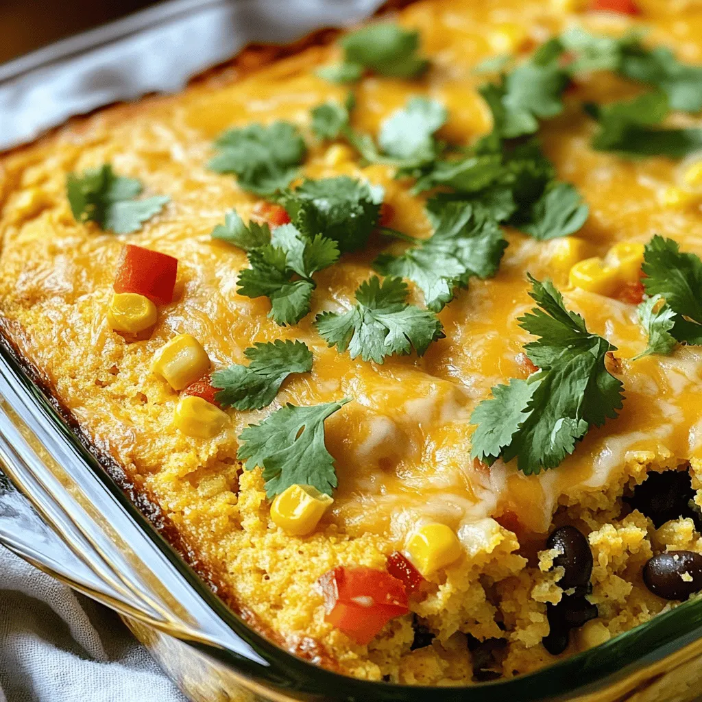 Cheesy Mexican Cornbread Casserole Lecker und Festlich