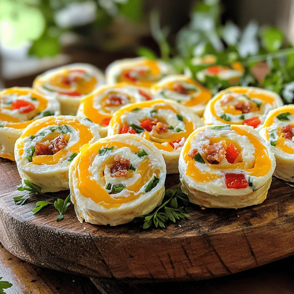 Um Bacon Cheddar Ranch Pinwheels zuzubereiten, benötigen wir einige einfache Zutaten. Die Hauptzutaten sind große Tortillas, Frischkäse, Cheddar-Käse, gebratener Bacon, Ranch-Dressing, rote Paprika und Frühlingszwiebeln. Diese Kombination bringt viel Geschmack und Freude in jedes Gericht.