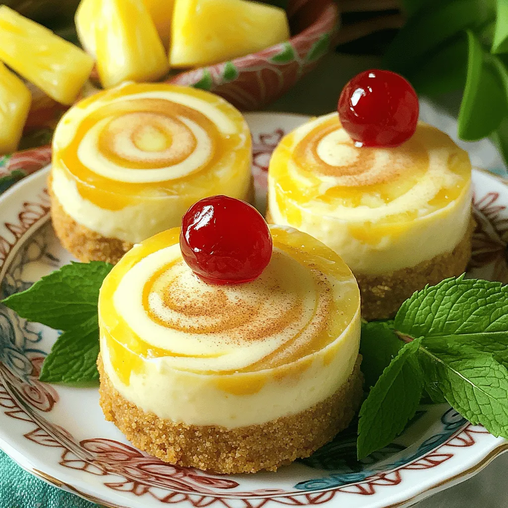 Delightful Mini Pineapple Upside-Down Cheesecakes Rezept