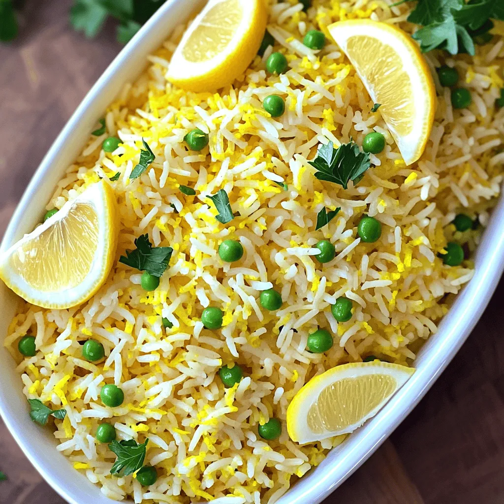 Zesty Lemon Rice Pilaf Einfach und Lecker Zubereiten