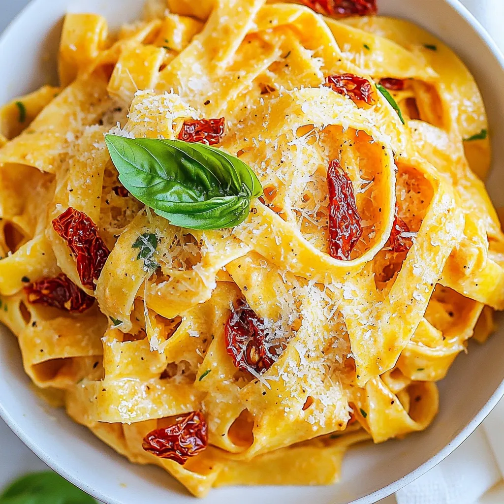 Cremige Sun Dried Tomato Pasta Schnelle und Leckereien