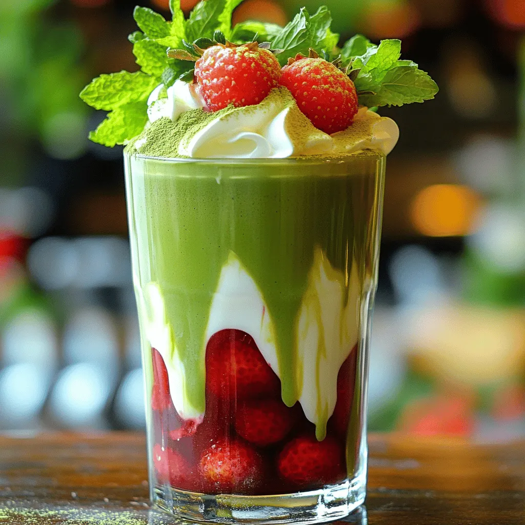 Einen Erdbeer-Matcha-Latte zu machen, ist einfach und macht Spaß. Du brauchst frische Erdbeeren, Matcha-Pulver, Milch und Honig. Lass uns die Schritte durchgehen.