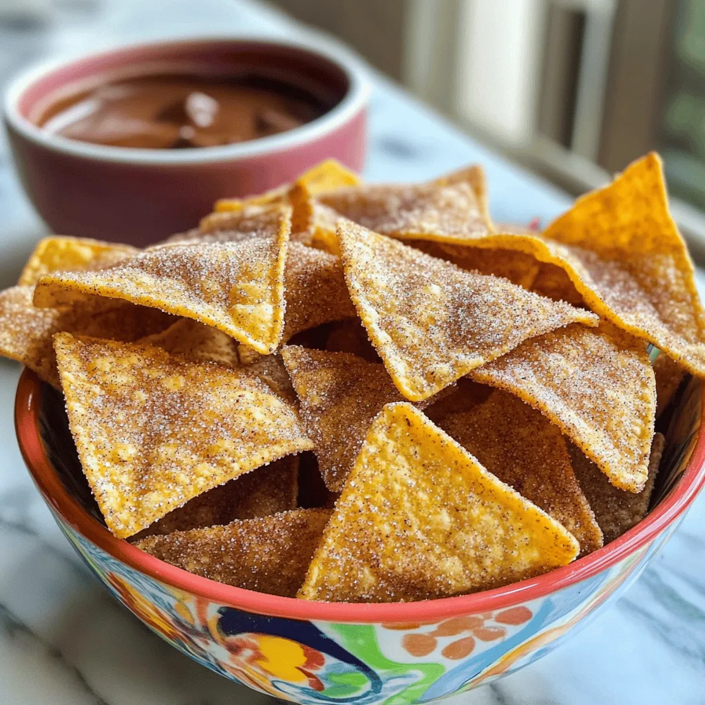 Zimt-Zucker Tortilla Chips Knusprig und Lecker
