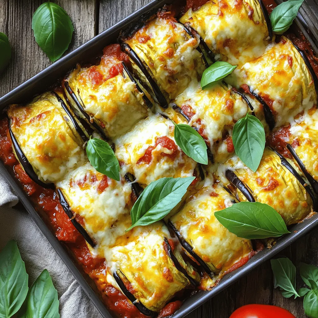 Cheesy Eggplant Rollatini Einfache und köstliche Speise