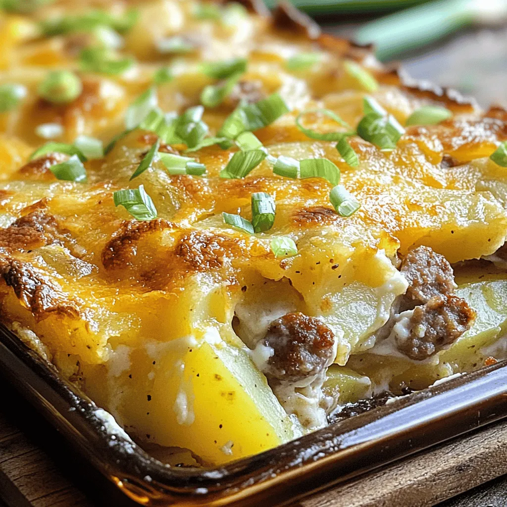 Sausage, Egg, and Cream Cheese Hashbrown Casserole Genuss