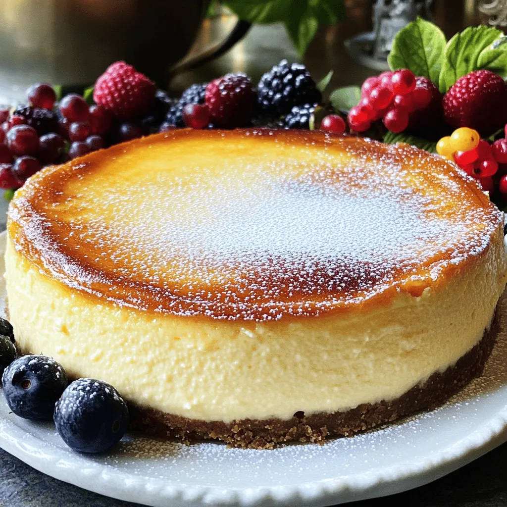 Für einen leckeren verbrannten baskischen Käsekuchen brauchst du diese Zutaten: